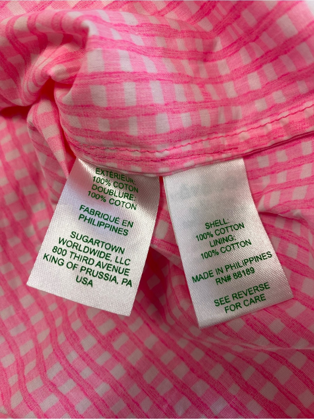 Lily Pulitzer Pink Off-Shoulder Ruffle Sleeve Top XS - Picture 6 of 7